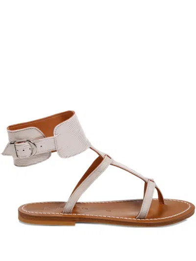 Kjacques Buckle-fastening Leather Sandals In White