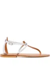 Kjacques K Jacques St Tropez Buffon Leather Sandal In Multi