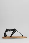 Kjacques Buffon F Flats In Black Leather