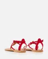 Kjacques K Jacques St Tropez Buffon F Leather Sandal In Red