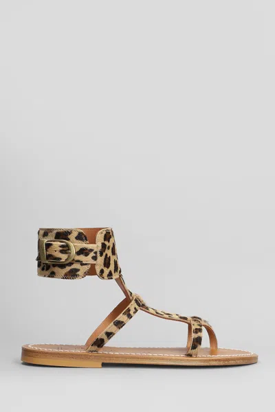 Kjacques Caravelle F Flats In Animalier Pony Skin