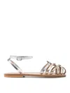 Kjacques Cyrenia Two-tone Metallic Sandals In Multi