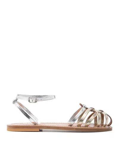 Kjacques Cyrenia Two-tone Metallic Sandals In Multi
