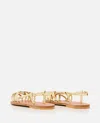 Kjacques K Jacques St Tropez Delly Leather Sandal In Silver