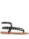 Kjacques K.jacques St.tropez Sandals Shoes In Black