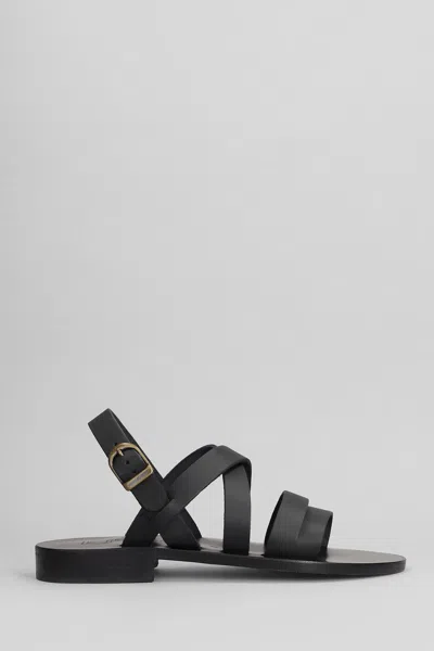 Kjacques Dikara H Sandals In Black Leather