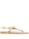 Kjacques Dionysos Sandals In Gold