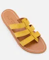Kjacques Dolon Leather Sandal In Yellow