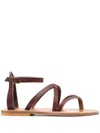 Kjacques K.jacques Epicure Sandals Shoes In Brown