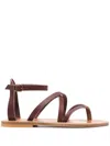 Kjacques K.jacques Epicure Sandals Shoes In Brown