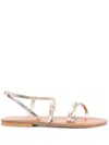 Kjacques Erka Flat Sandals In Neutral