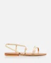 Kjacques Erka Leather Sandal In Gold