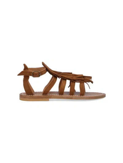 Kjacques Fregate Slingback Sandals In Brown