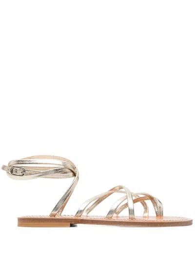 KJACQUES KJACQUES GAIA METALLIC SANDALS