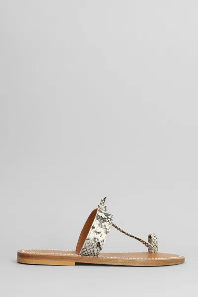 Kjacques Ganges F Flats In Beige Leather