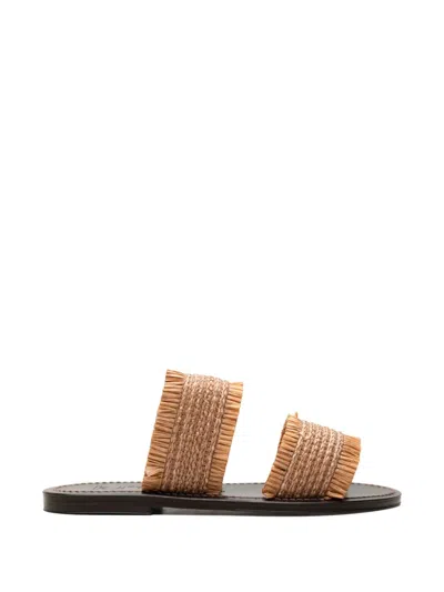 Kjacques Hadrine Fringed Sandals In Multi