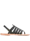 Kjacques K.jacques Homere Flat Sandals Shoes In Multi