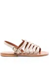 Kjacques K.jacques Homere Leather Flat Sandals
