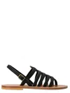Kjacques Homer Strappy Sandals In Black