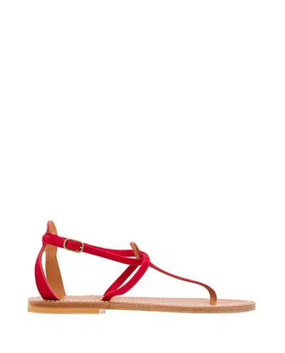 Kjacques K Jacques St Tropez Buffon F Leather Sandal In Pink