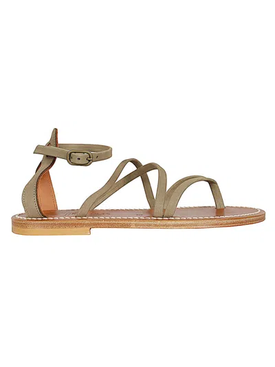 Kjacques K Jacques St Tropez Epicure Leather Sandals In Brown