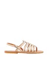 Kjacques K.jacques Homere Leather Flat Sandals