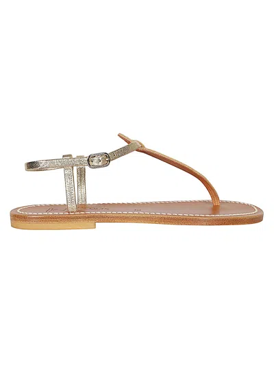 Kjacques K Jacques St Tropez Picon Leather Thong Sandals In Multi