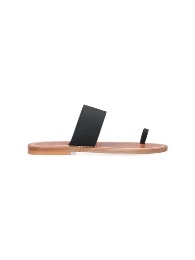 Kjacques K Jacques St Tropez Sandals In Black