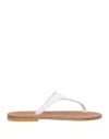 Kjacques K Jacques St Tropez Pegase Leather Flat Mules In White