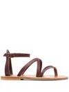 Kjacques K.jacques Epicure Sandals Shoes In Brown