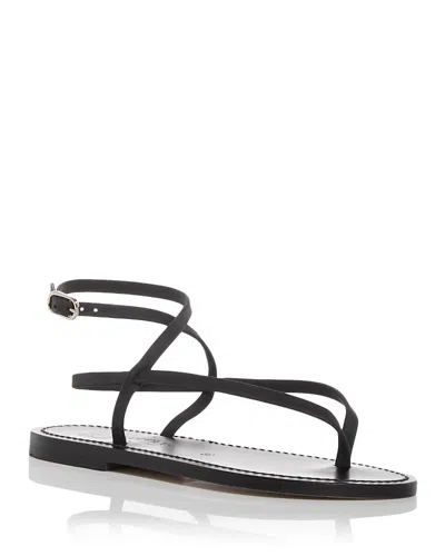 Kjacques K. Jacques Women's Delta Strappy Sandals In Nubuck Noir