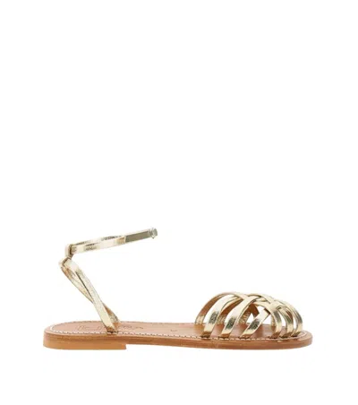 Kjacques Golden Ankl-strap Sandals