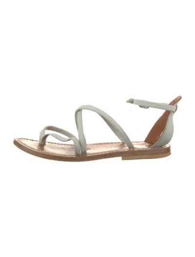 Pre-owned Kjacques Leather Sandals In Blue