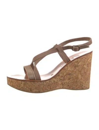 Pre-owned Kjacques Leather Sandals In Brown