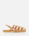 Kjacques K Jacques St Tropez Lemonia Leather Sandal In Gold