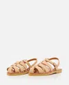 Kjacques K Jacques St Tropez Lemonia Leather Sandal In Golden