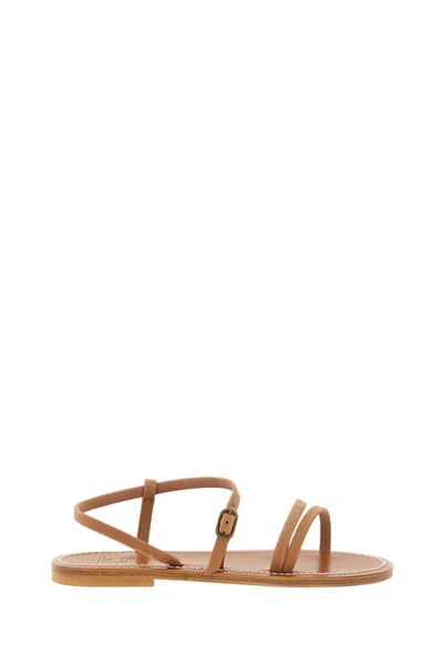 Kjacques Light Brown Erka Leather Sandals