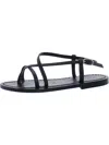 Kjacques K. Jacques Women's Muse Leather Strappy Flat Thong Sandals In Black