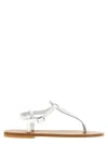 Kjacques Dionysos Decorative-strap Flat Sandals In White