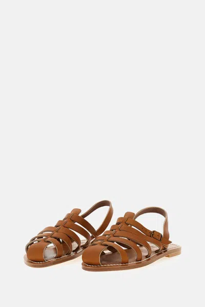 Kjacques Picte Sandals In Brown