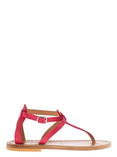 KJACQUES PINK LEATHER SANDALS