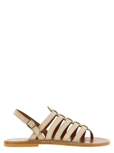 K.JACQUES SAINT TROPEZ BEIGE HOMERE SANDALS