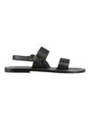 K.jacques Saint Tropez Black Slingback Sandals In Black