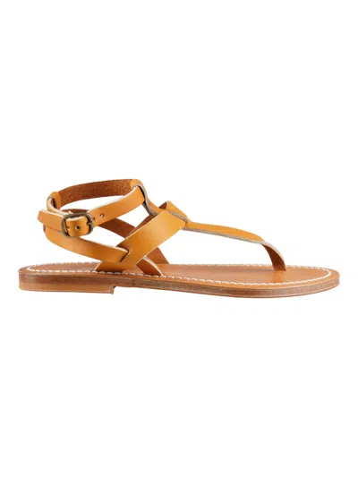K.jacques Saint Tropez Brown Leather Sandals