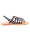 K.jacques Saint Tropez Brown Slingback Sandals In Brown