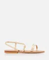 K.jacques Saint Tropez Golden Open Toe Sandals