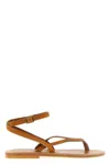 K.jacques Saint Tropez Brown Ankle Strap Sandals In Brown