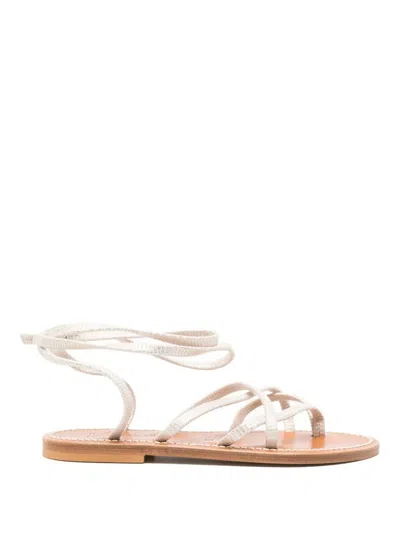 Kjacques Gaia Suede Sandals In Multi