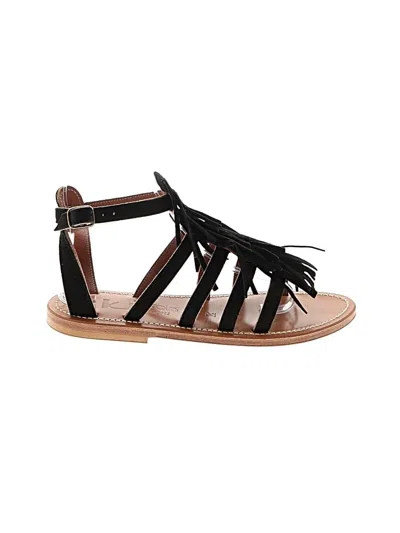 Pre-owned Kjacques Sandals In Black