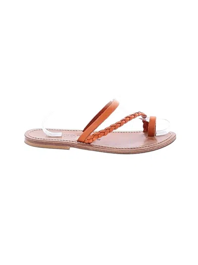 Pre-owned Kjacques Sandals In Orange